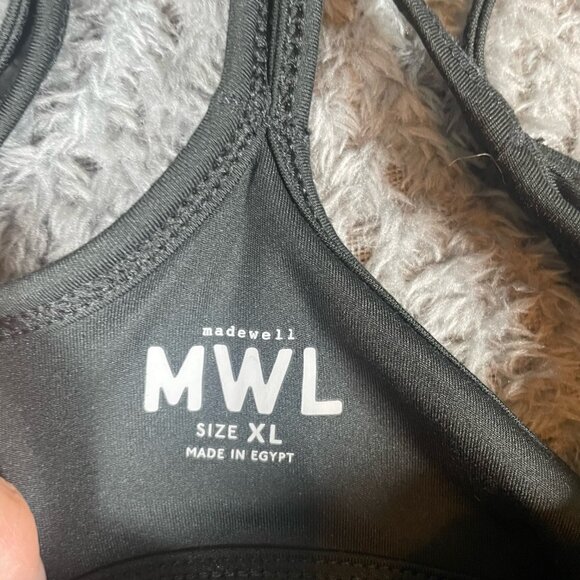 Madewell MWL Flex Cutout Athletic Dress Size XL Black Sporty Fitness Tennis Golf - Picture 3 of 9